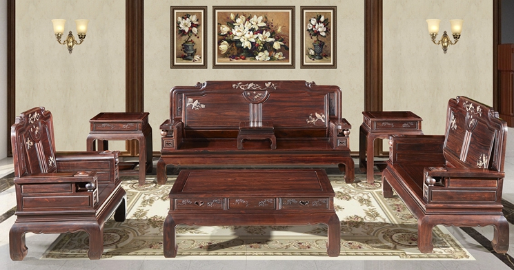 “欧式古典万象红木沙发”一套红木沙发价格
