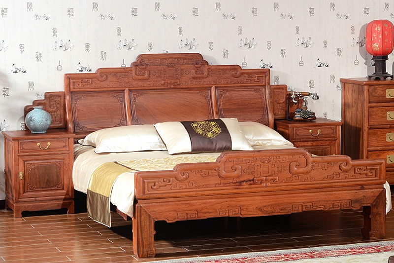 “宇欣中式仿古红木大床”一套红木家具多少钱