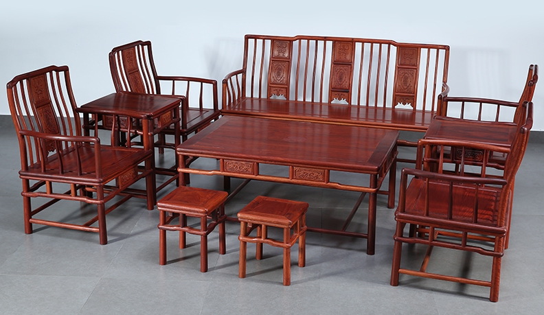 “贡艺名居新中式南宫椅”一套红木沙发价格