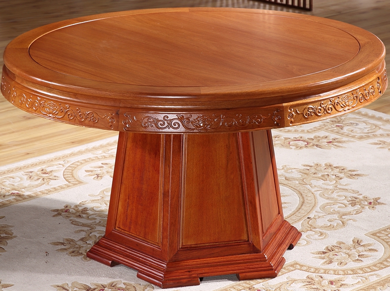 “粤天域红木六角餐桌椅”红木家具的价格
