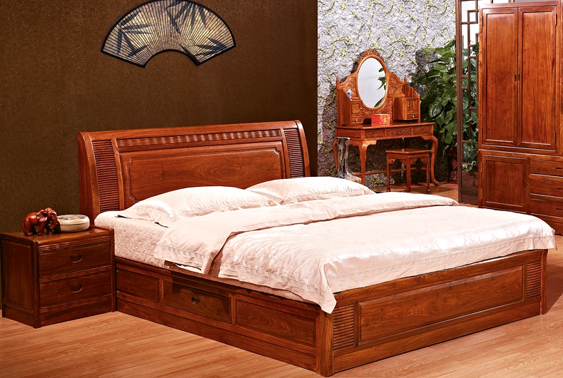 “爱尚妮私明式古典大床”红木家具及价格