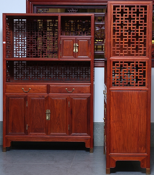 “贡艺名居新古典红木书柜”红木家具多少钱一套？