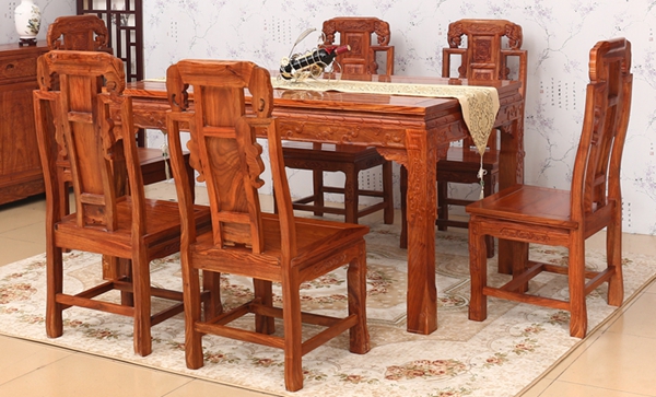 “简迪花梨木象头餐桌”红木家具价格多少钱？
