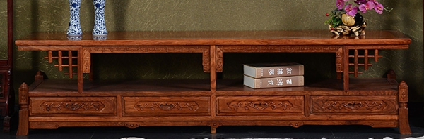“奥哲古典花梨木电视柜”红木家具的价格