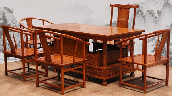 “净善堂非洲黄花梨木茶桌”红木家具及价格