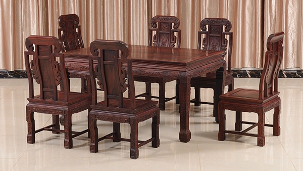 “瑞名华红木餐桌”红木家具多少钱一套